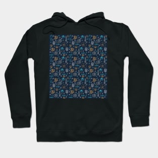 Oceanic life pattern Hoodie